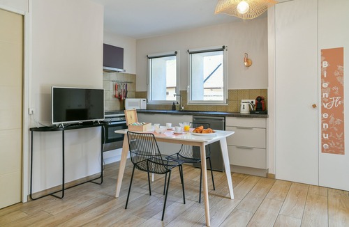 Saint-Pierre-d'Albigny Apartment | Chez Flo Apartment – Cozy Studio with Mountain View and Air Conditioning