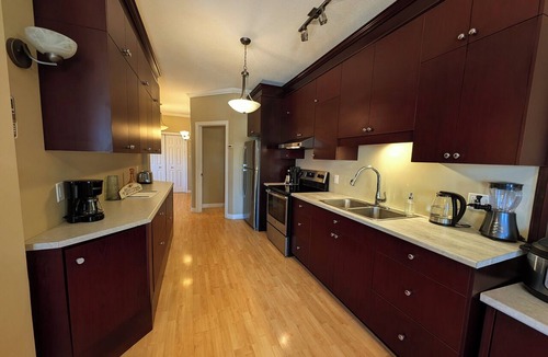 Campbellton Condo | Chic Downtown Campbellton Stay + Kitchen