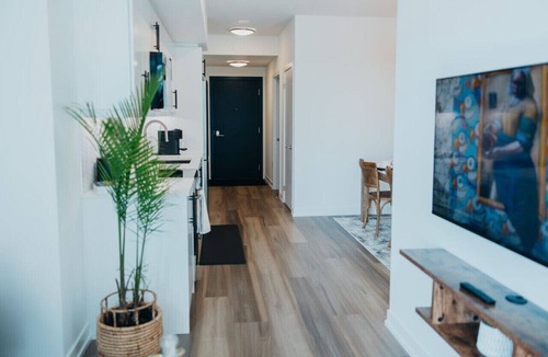 Kitchener Apartment | Chic Downtown Condo Retreat