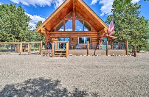 Warm Springs House | Chic Fairplay Cabin with Deck & Mountain Views!