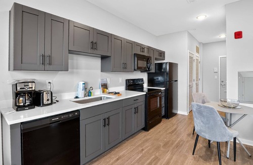 Bloomington Apartment | Chic Modern Studio Close to Campus & Shops