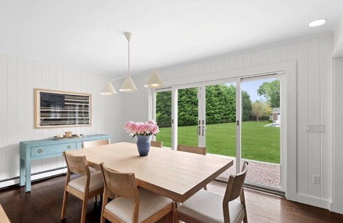 Village of Southampton House | Chic Southampton Getaway with heated Pool, minutes to Beach, & Village
