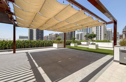 Nad Al Sheba Apartment | Chic Studio with Cozy Balcony in MBR City!