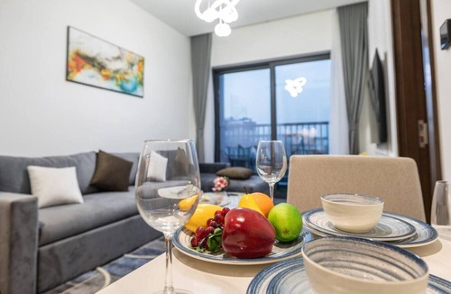 Nad Al Sheba Apartment | Chic Urban Escape Crest 1BR w/Private Balcony