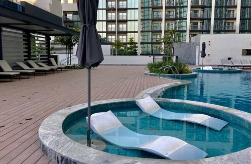 Nad Al Sheba Apartment | Chic Urban Escape Crest 1BR w/Private Balcony