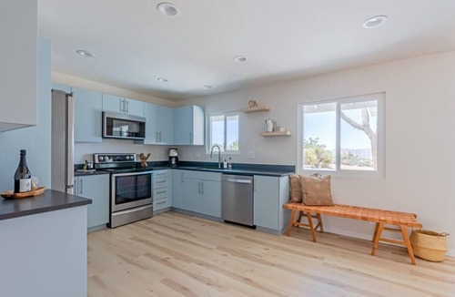 Joshua Tree House | Cielo Alto: Tranquil Joshua Tree retreat with poolside relaxation, nearby hikes, and spacious 3BR