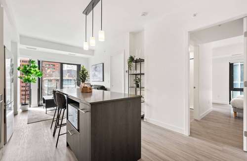 Eau Claire Apartment | City Lights & River Sights 2BR, AC, XL Patio