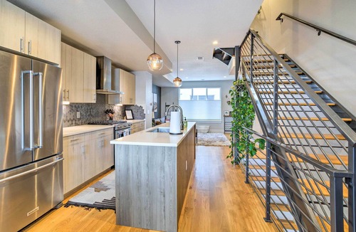 West Colfax Apartment | City Skyline Views: Upscale Denver Townhome