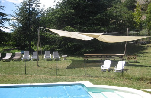 Bezaudun-les-Alpes Villa | Classic stone farmhouse with heatable pool and tennis court, sleeps 15