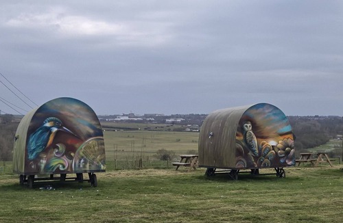 Durrington RV Rental | Classic Tipi with county view