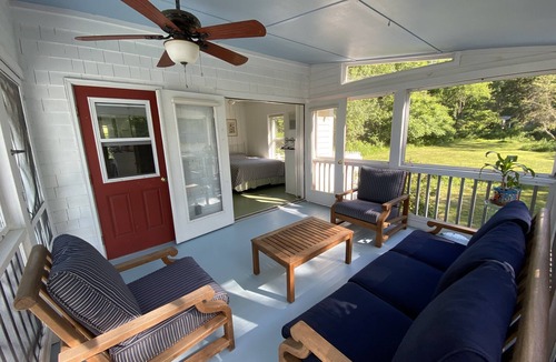 Portsmouth Cottage | Classic waterfront cottage on Prudence Island, private beach, dock & mooring