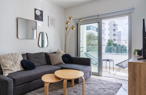 Acropolis Apartment | Classy 2BR Central Café Suite Strovolos