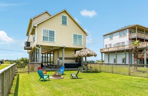 Indian Beach House | Classy Home with Backyard Oasis Hot Tub and 2 Shaded Decks