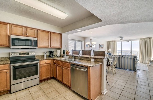 Crescent Beach Condo | Clean Oceanfront Condo, Tile and Hardwood Floors, Pool | Crescent Shores - S 406