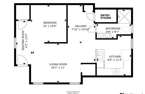 Ludlow Apartment | Close to Stadiums, Downtown Cincy, & more, 1BR Apt