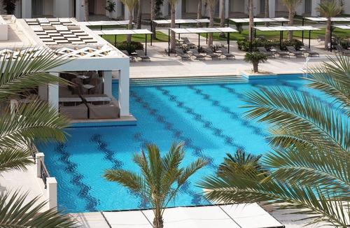 Zawiyat Sidi Musa Hotel | Coastal Elegance Near Almaza Bay Beach with Pool - Room with Side Sea View
