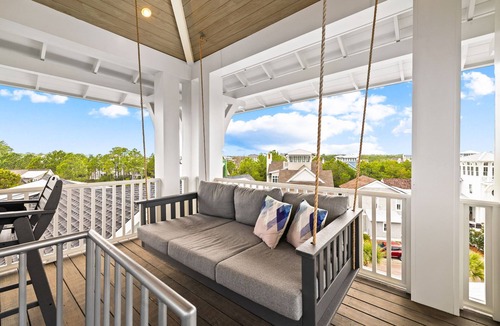 WaterSound Beach House | Coastal Getaway with Private Pool, Elevator, Lookout Tower and Golf Cart