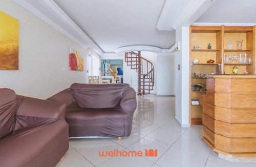 Tupi Apartment | Cobertura com piscina pé na areia em Praia Grande