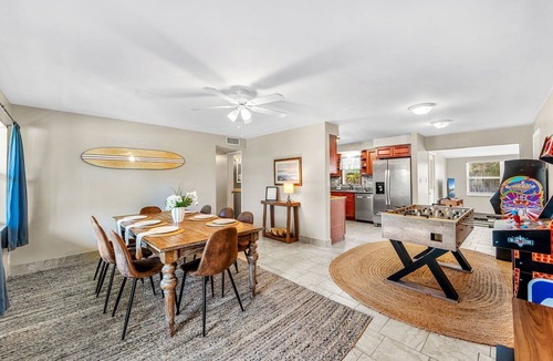 Cocoa Isles House | Cocoa Beach Oasis | Heated Pool + Spa | Outdoor Movie Nights | 4BR Luxury Retreat