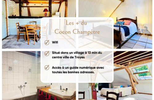 Sainte-Maure Apartment | Cocon Champêtre - WiFi & Climatisation