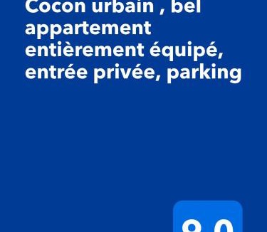 Wittenheim Apartment | Cocon urbain , bel appartement entièrement équipé, entrée privée, parking