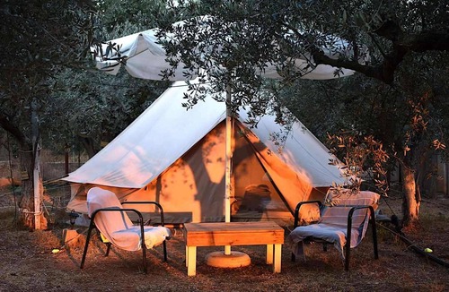 Marathopoli Cottage | Cocoon Tent in an Olive Grove