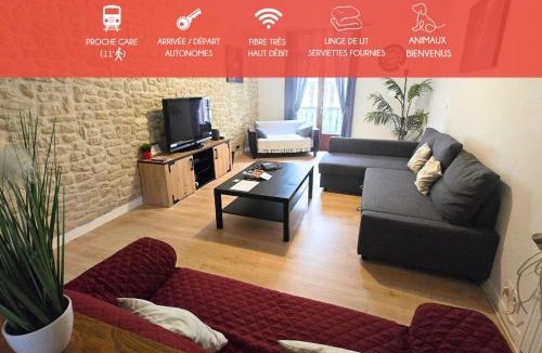 Cathedrale Apartment | "Colbert Triplex" 3 chambres - Balcon - Patio - Cathédrale