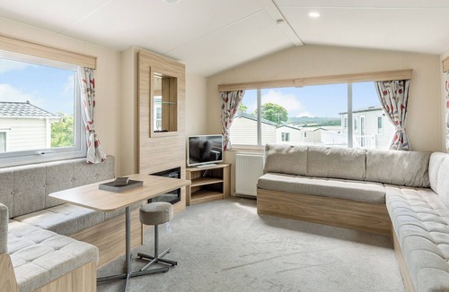 Hewas Water House | Comfortable and spacious caravan with one double and one twin.