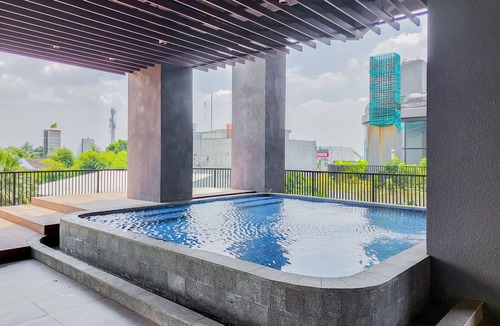 Serpong Apartment | Comfortable Classic Beige 1Br At Apartment The Ayoma