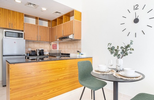 Dubai Production City Apartment | Comfortable Studio at Lago Vista A Dubai Production City by Deluxe Holiday