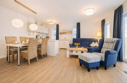 Schillig Apartment | Comfortable vacation home on the beach with balcony, sauna and modern facilities