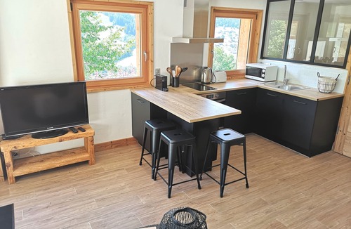 Praz-sur-Arly Apartment | Completely renovated apartment with Mont Blanc view