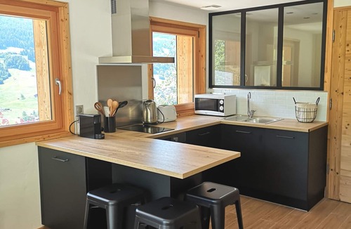 Praz-sur-Arly Apartment | Completely renovated apartment with Mont Blanc view