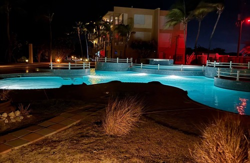Cabo Rojo Condo | Condo View from Balcony Swimming Pool & Kayak Playa sucia