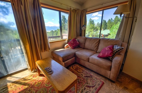 Angel Fire Condo | Condo within walking distance of the Chile Express