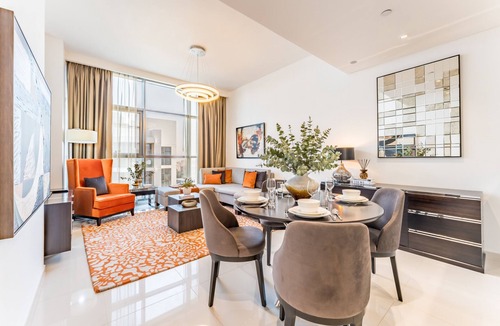 Dubai Apartment | Contemporary 2BR, Mins. Drive to Butterfly Garden
