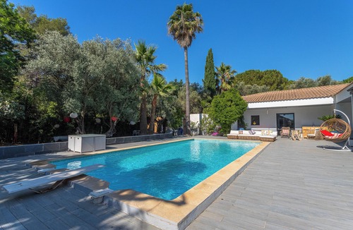 Sollies Pont Villa | CONTEMPORARY VILLA D ARCHITECT terrace pool surrounded by peaceful olive trees