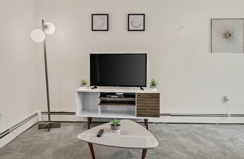 Highspire Apartment | Convenient 2BR with Comfy Sofa and TV