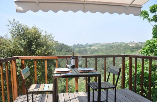 Obidos Apartment | Converted stables - double studio 8km Obidos with elevated deck & full kitchen