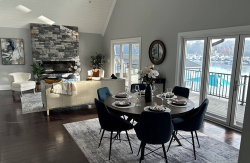 Cornelius House | Cornelius Lakefront, private pool, hot tub, game room and outdoor kitchen.