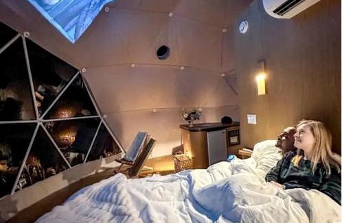 Boyne Falls Other | Cosmic Intimacy: Geodesic Dome Escape for Couples in a Dreamy Michigan Setting