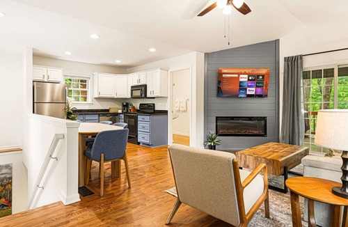 Asheville House | Cottage · Hot Tub · Treetop Deck · Fireplace