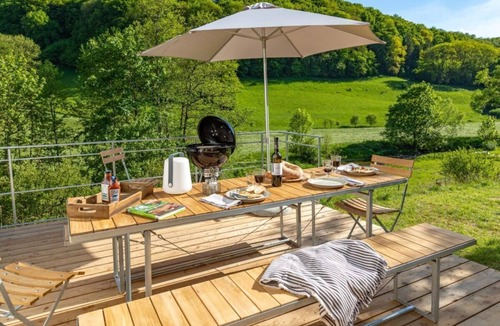 Gerabronn House | Cottage in the countryside with fireplace, sauna, breathtaking view of the valley, several terraces, 1500sqm plot 1.6m high fenced.