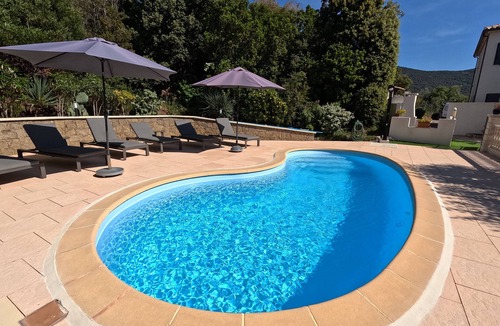 Eccica-Suarella Villa | Cottage T2, breathtaking sea view, Swimming pool, near Porticcio