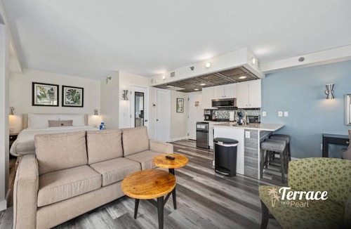 Southwest Orlando Apartment | Couples Getaway with Private Terrace and Fireworks View