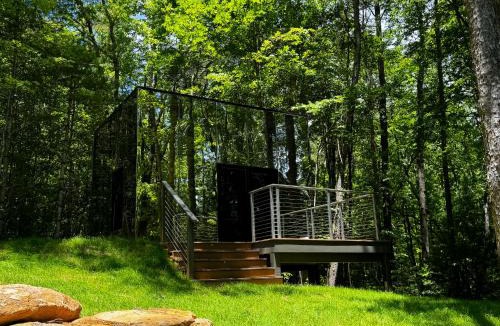 Balsam Grove House | Couples Mirror Cabin -Looking Glass at Valley Bear Farms Resort