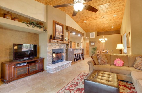 Torreon Villa | Covered Deck: Cozy Show Low Villa in Torreon!