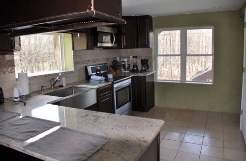 Mount Upton Apartment | Cozy 2 bed 2 bath apt. with porch, peaceful Riverfront in the NW Catskill area