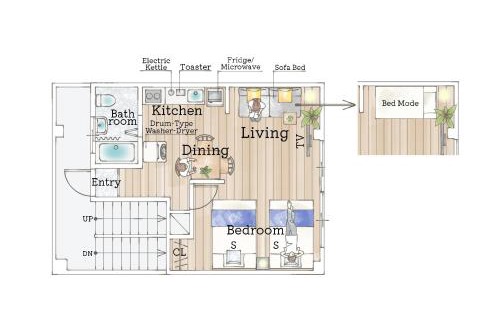 Kita Ward Apartment | cozy 3rd stay