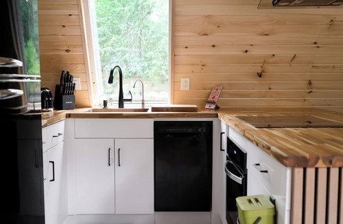 Friendship Cottage | Cozy A-Frame Cottage, Peaceful Location, HOT TUB, Fire Pit, King Bed, Near Dells